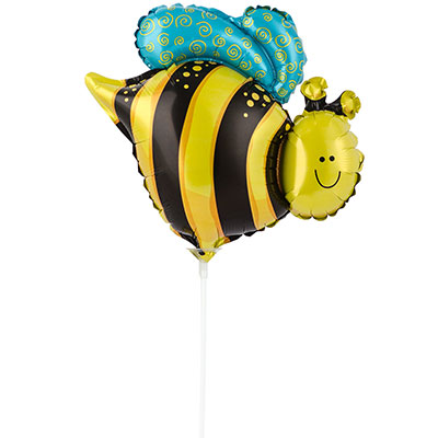 Шарики из фольги Шар мини фируга Пчела веселая