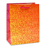 Оранжевая Пакет бум Пестрый узор 18х23см 1509-0832