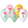 Фламинго Шарики Фламинго 3х цветный 36см, 5шт 1111-0939