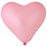 Розовая Шар Сердце сердце 25" пастель Розовое 1105-0046