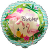 Фламинго Шарик 45см Happy Birthday Фламинго 1202-2988